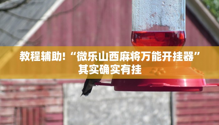 教程辅助!“微乐山西麻将万能开挂器”其实确实有挂